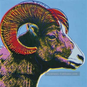  red - Bighorn Ram Endangered Species Andy Warhol